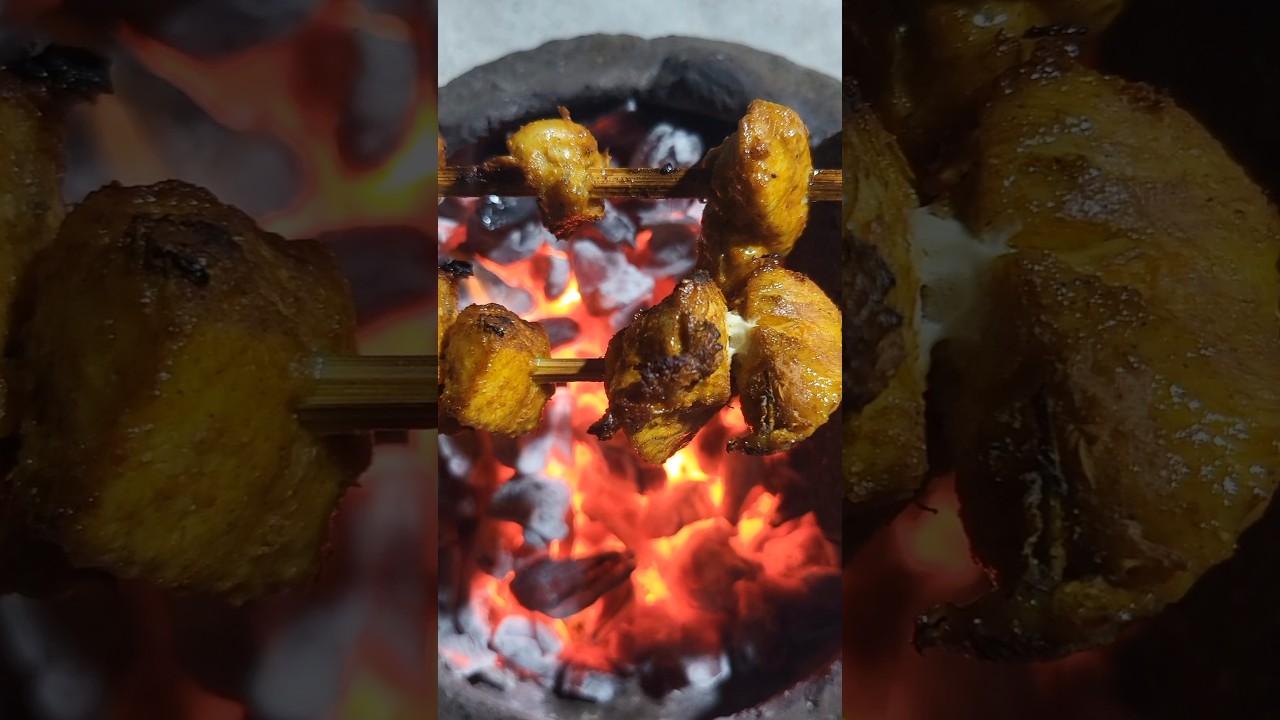 Village style Chicken Kabab #shorts #trending #music