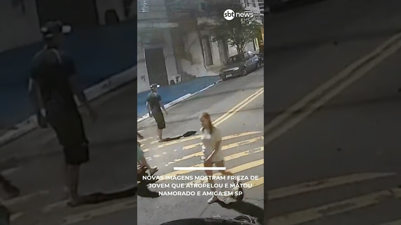 Novas imagens mostram frieza de jovem ap&oacute;s matar namorado e amiga em SP | #SBTNot&iacute;cias