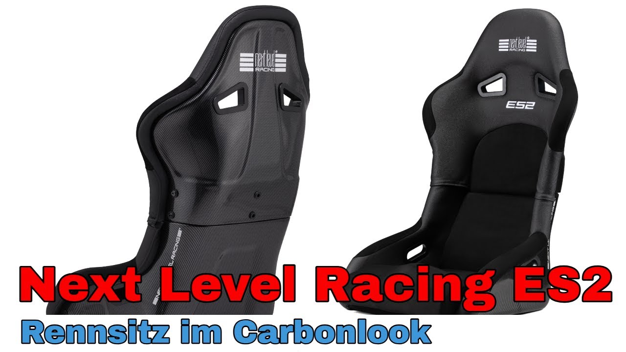 Next Level Racing ES2 Elite Sim Racing Seat - Edler Rennsitz im Carbonlook zum sportlichen Preis