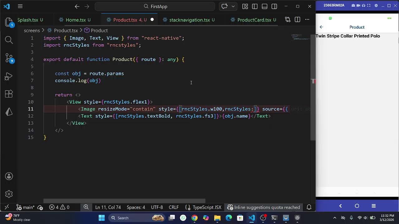 React Native Live Class #5 | Stack Navigation & Passing Data Between Screens | React Native App