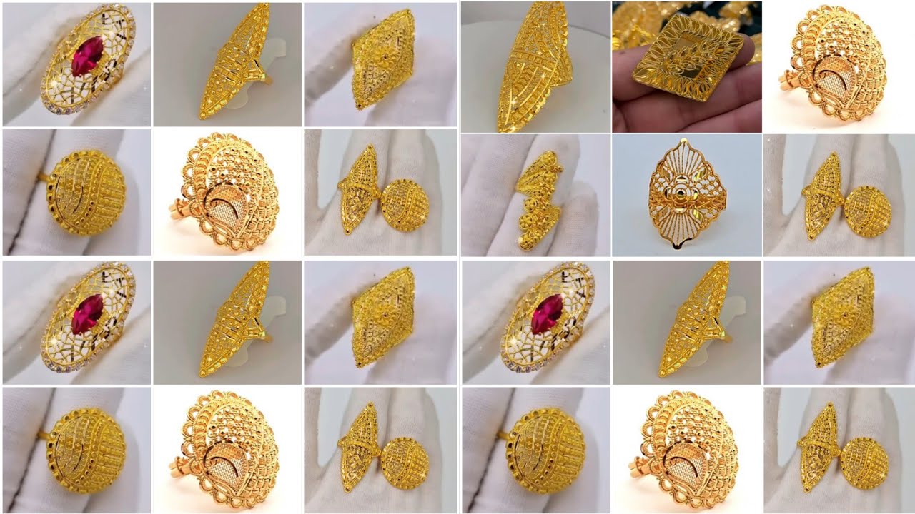 100+ Stunning Gold Engagement Ring Designs 2025 | Trending & Luxury Gold Rings Designs