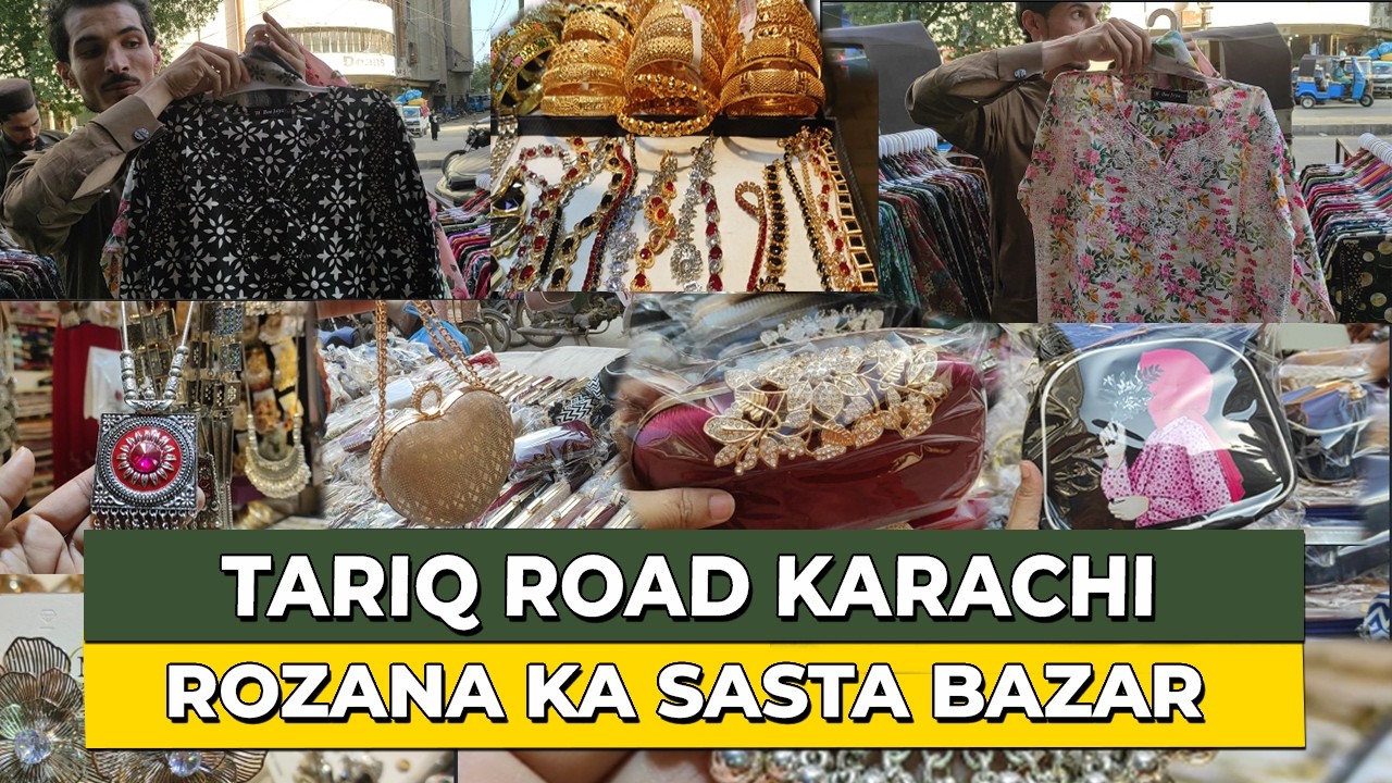 Best Bags Stall at Tariq Road - Farshi Shalwar Suits | Tariq Road Karachi Rozana ka Sasta Bazar