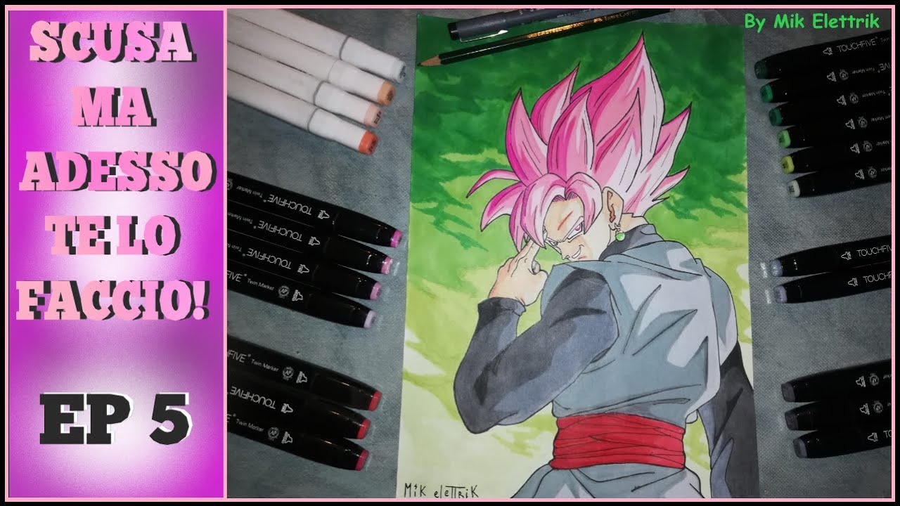 GOKU BLACK ROSÈ DRAWING