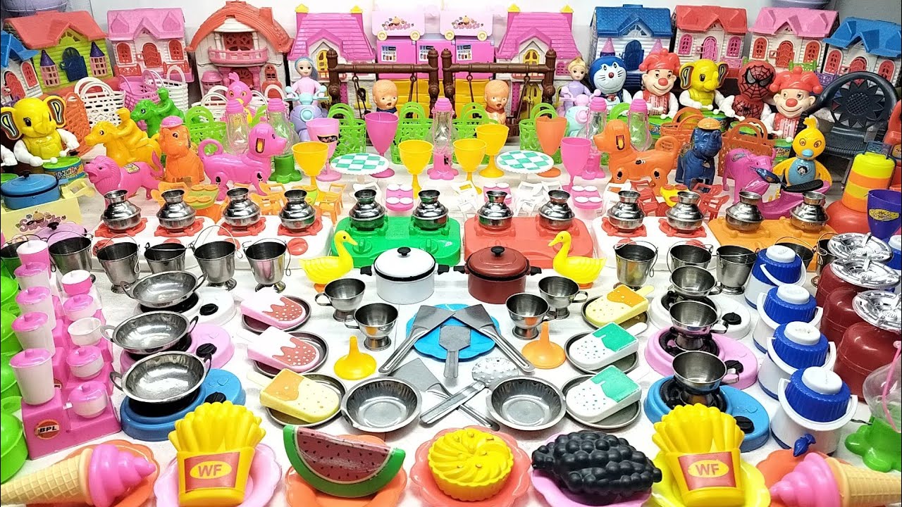 6:55 Minutes Satisfying With Unboxing Hello Kitty Cooking Toys Kitchen Set | Kitchen Toy Set