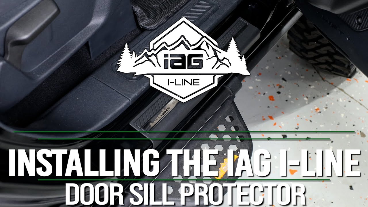 IAG I-Line Door Sill Protector 4PCS for 2021+ Ford Bronco Four Door Install