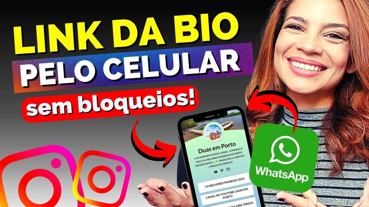 Como Fazer LINK BIO no Instagram pelo CELULAR e colocar Link do WHATSAPP