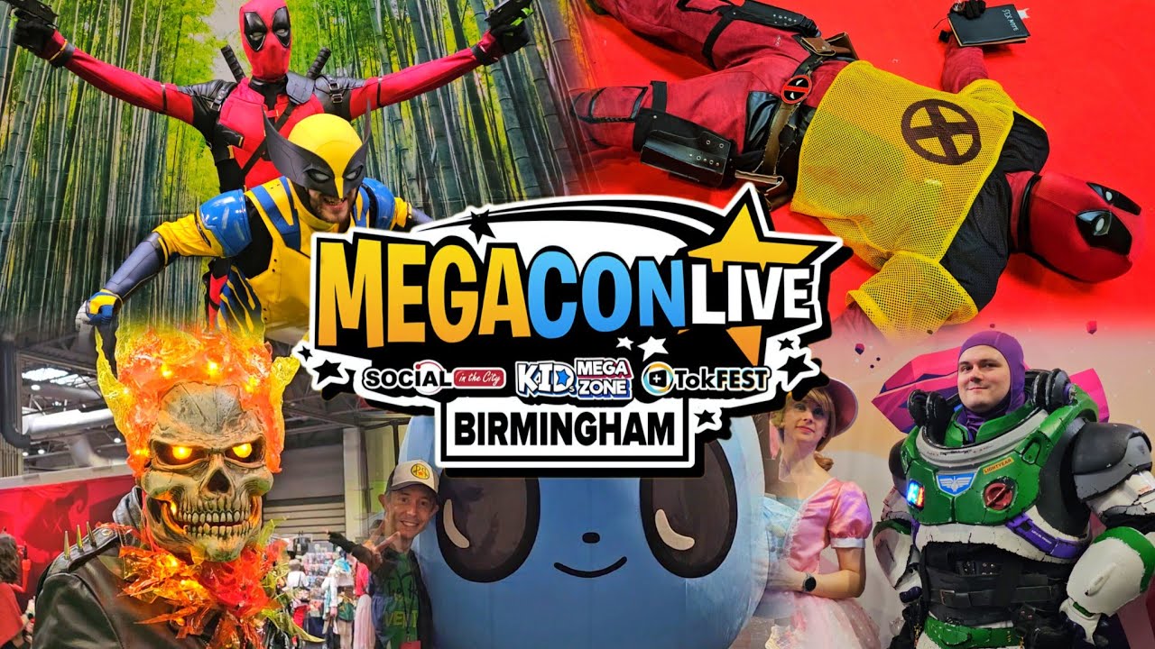 MEGACON LIVE BIRMINGHAM 2025 - Deadpool Cosplay Takeover, Star Wars Parade, & Comic Con Creator Pass
