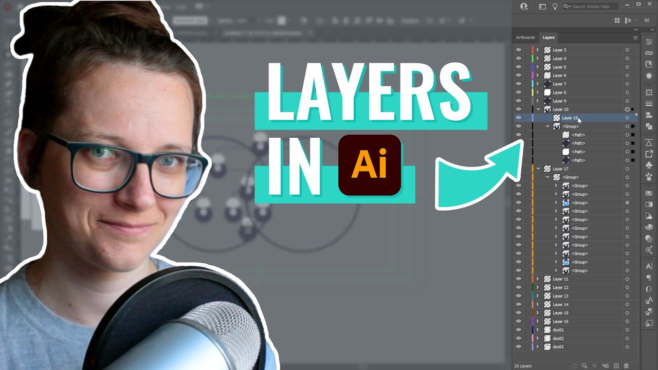 How to use Layers, Groups & Paths | Adobe Illustrator Tutorial