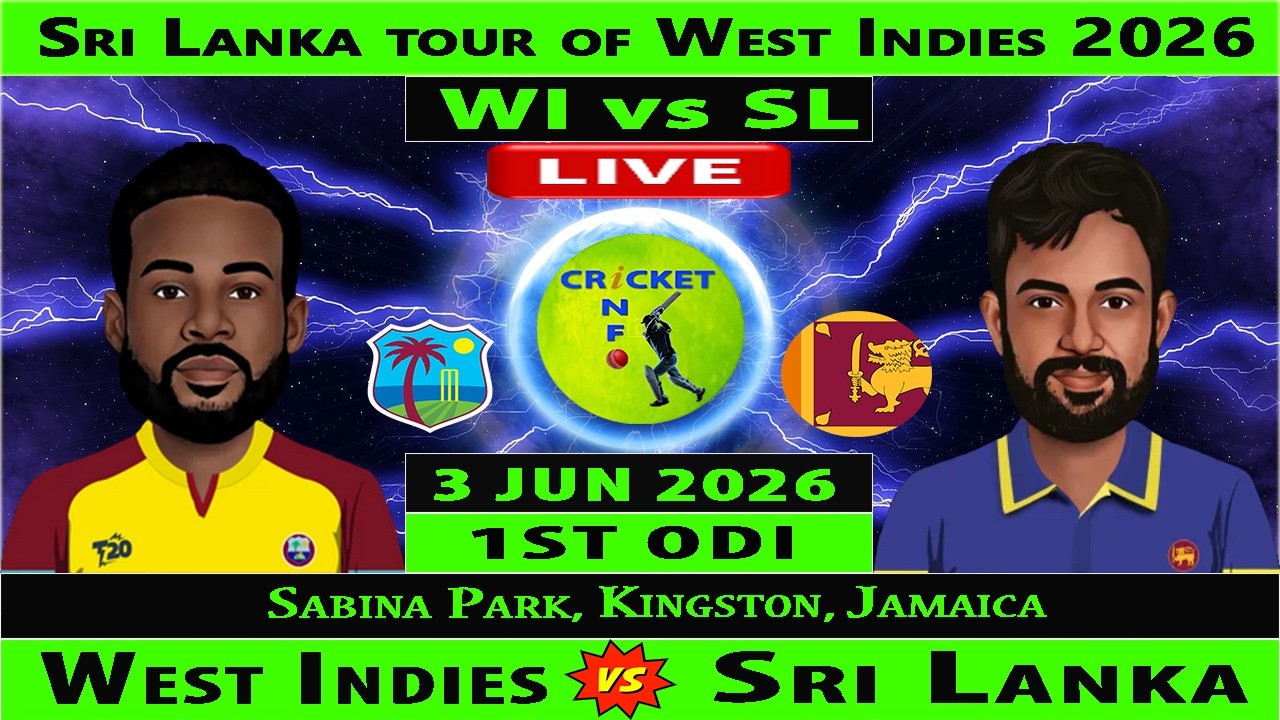 Sri Lanka vs West Indies | SL vs WI Live | 1st ODI of Sri Lanka tour of West Indies 2026 | WI vs SL