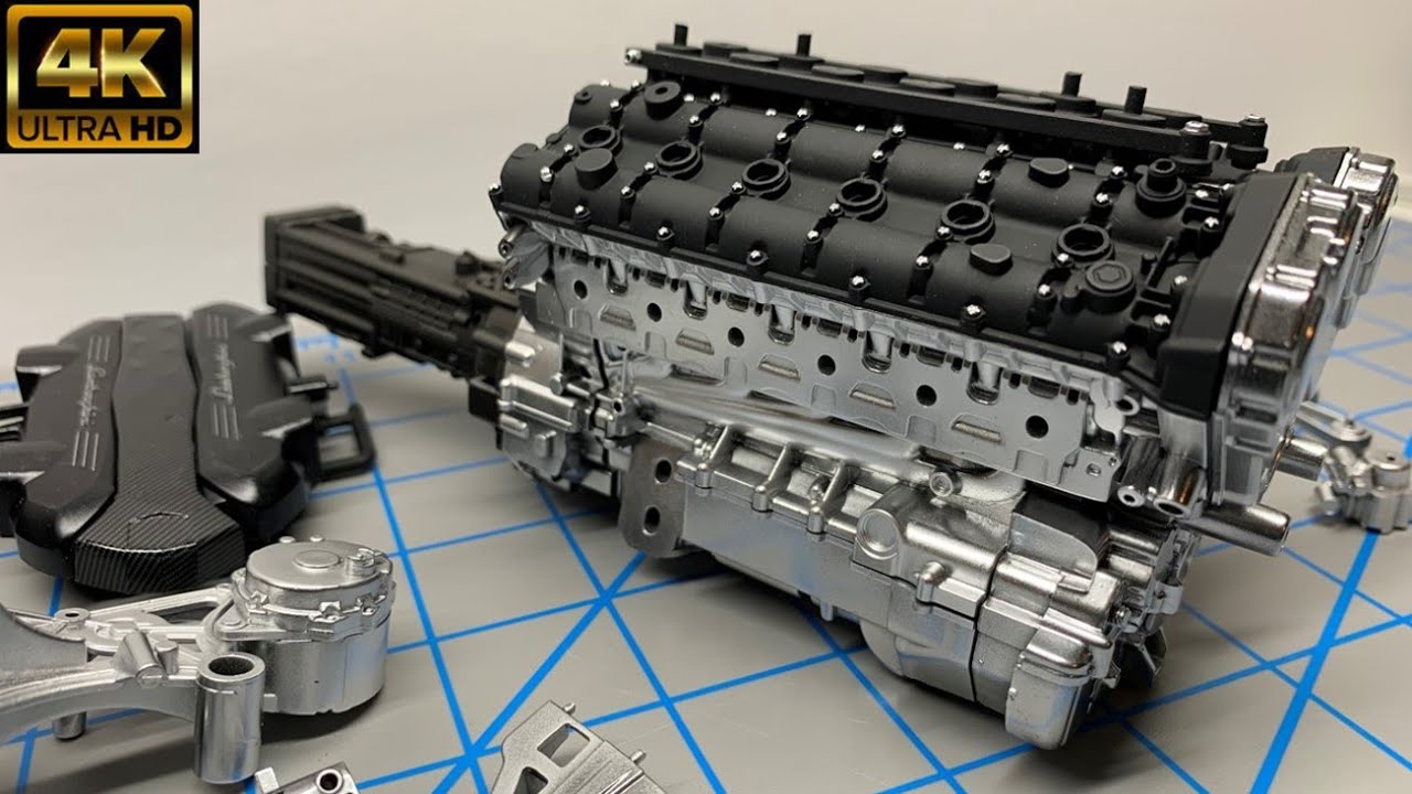 06 Pocher 1:8 Lamborghini Aventador - Engine Part II