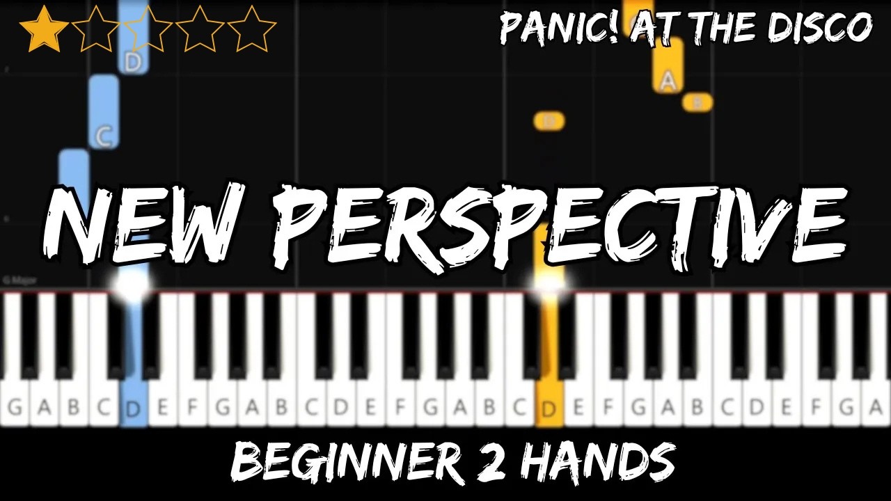 Panic! at the Disco - New Perspective - Easy Beginner Piano Tutorial - For 2 Hands