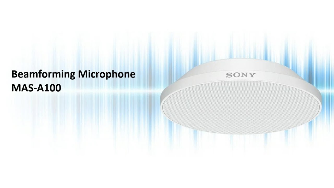 Beamforming Microphone MAS-A100 for Hands-Free, Hassle-Free Presentations