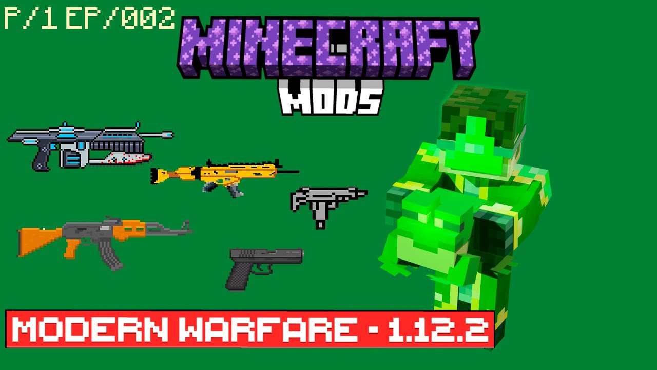 Новое оружие в майнкрафт 1.12.2 Modern Warface #2