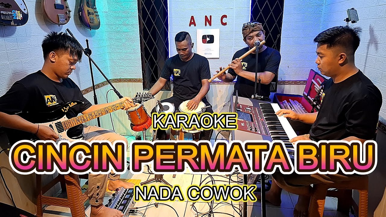 CINCIN PERMATA BIRU KARAOKE NADA COWOK RITA SUGIARTO