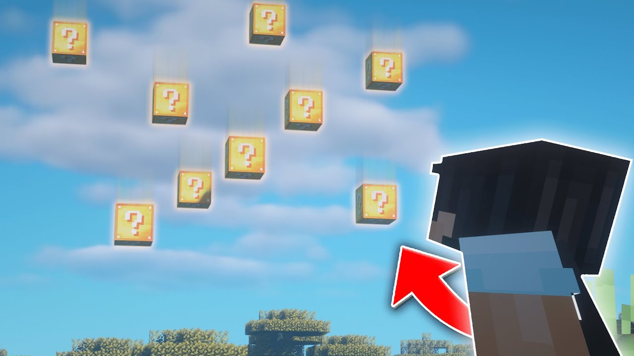 Minecraft, MUTTA Lucky Blockkeja TIPPUU TAIVAALTA?!