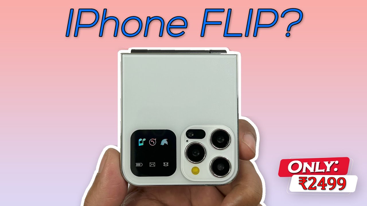 Affordable Flip Keypad mobile like IPhone | Snexian Rock Z Flip Phone