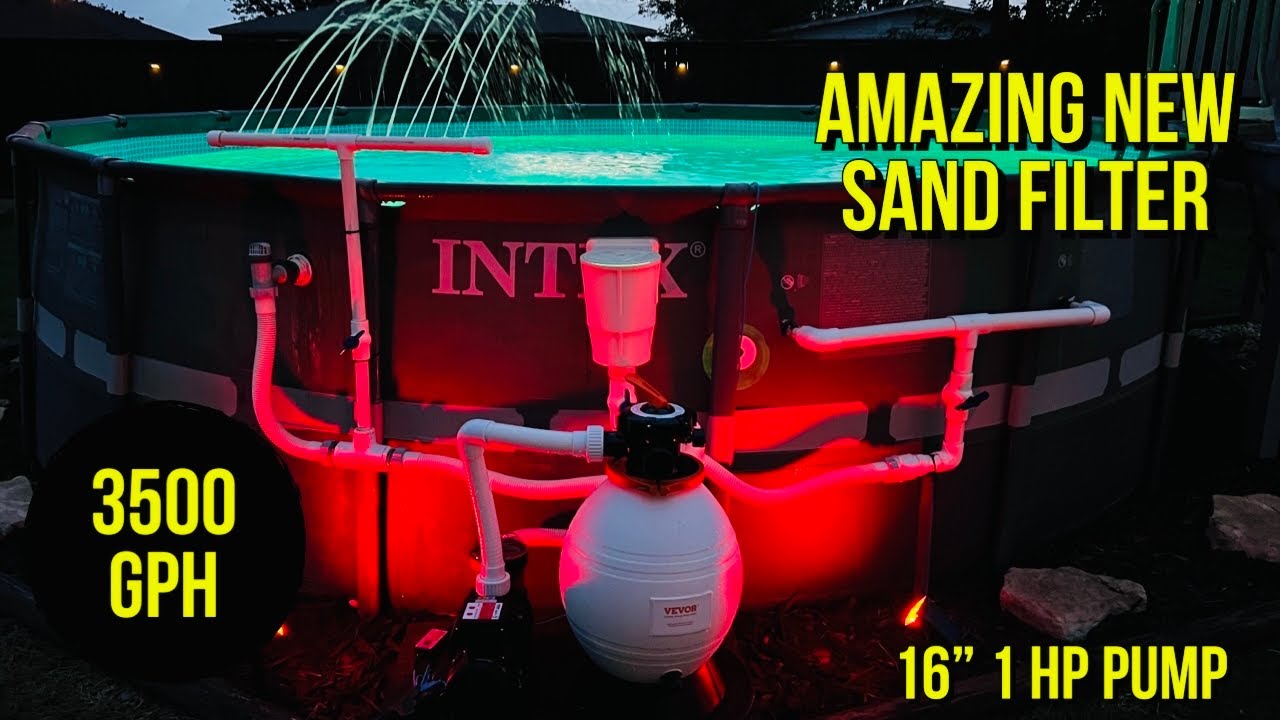 How to install a new Sand Filter, Vevor 16” 3500 GPH