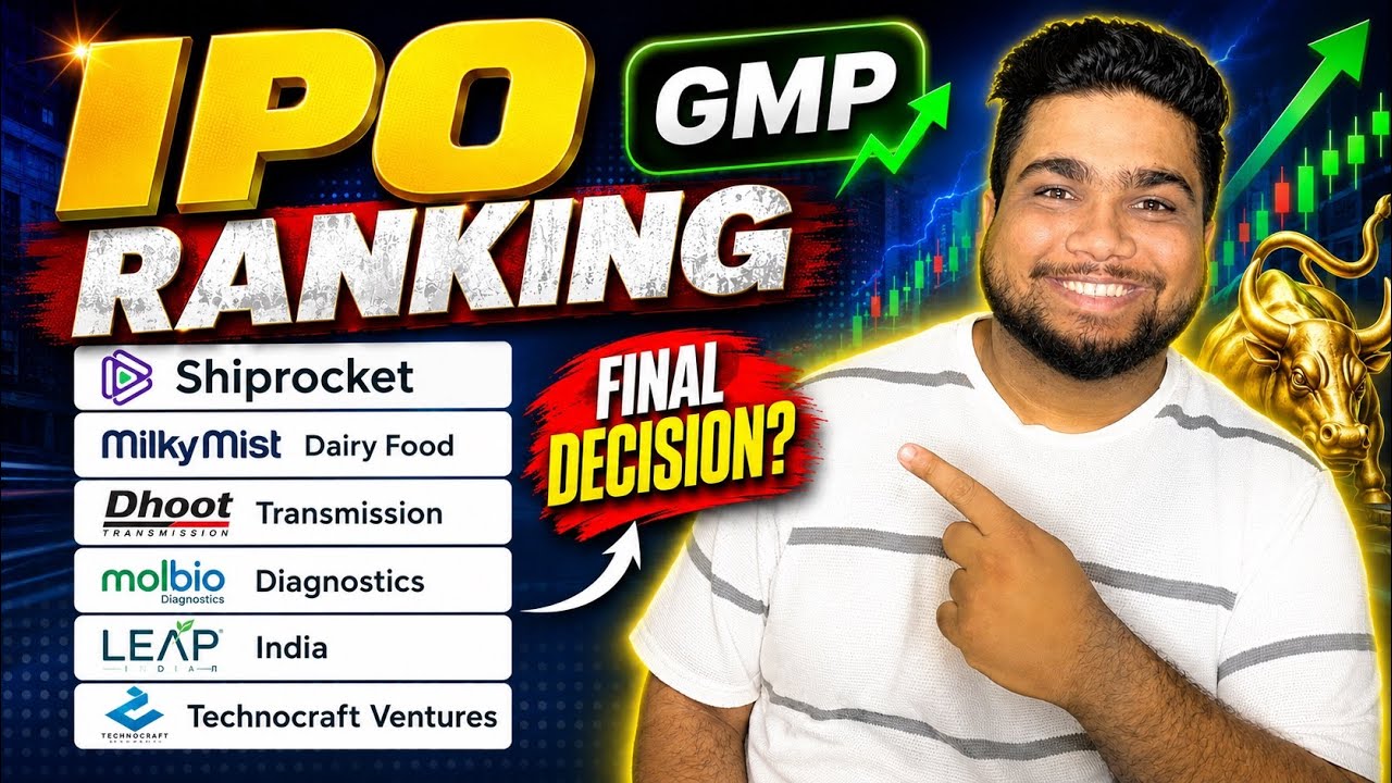 6 IPOs Ranking! | GMP| Final Decision? | dhoot transmission ipo | milky mist ipo | leap India ipo