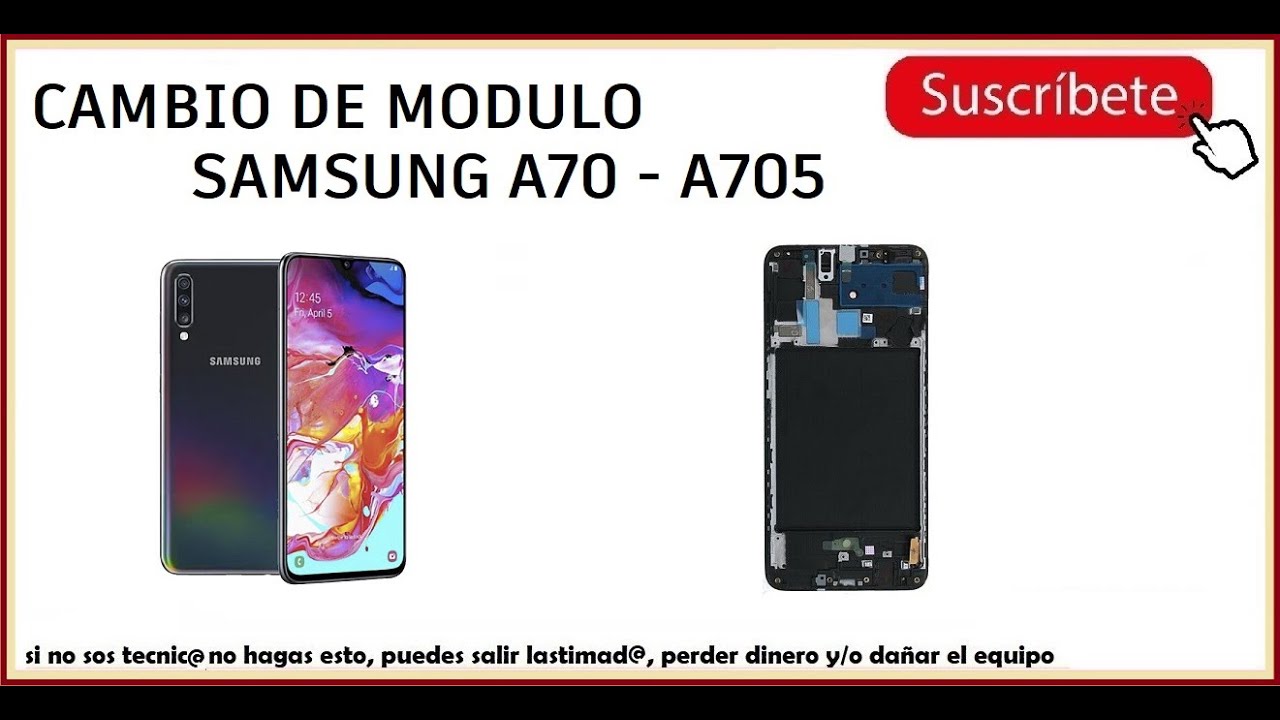 😻 Cambio de Modulo Samsung A70 👉 #sanmar 👈 como desmontar y cambiar la pantalla de un A705