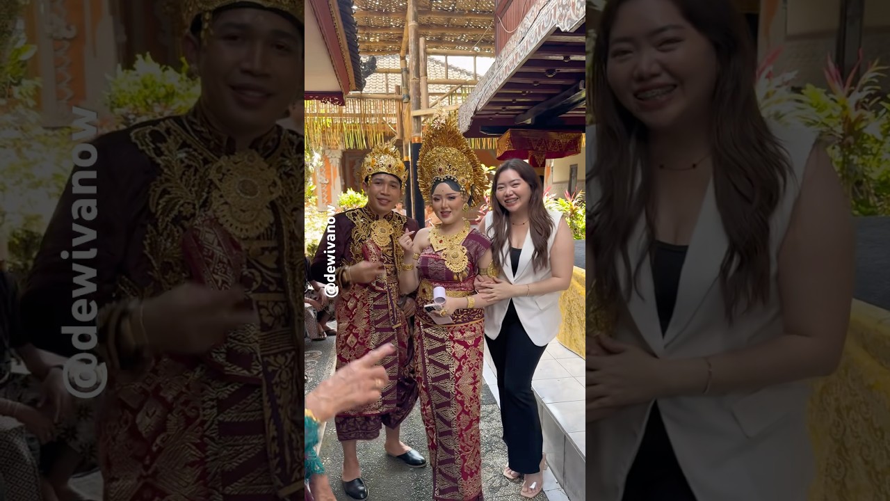 Pertamakali ke nikahan Adat Bali 