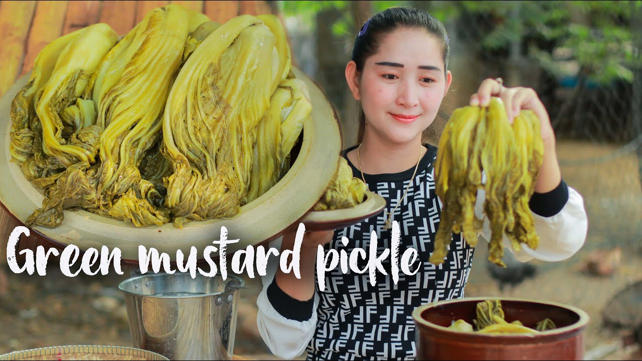 How to store vegetable for years || Green mustard pickle processing