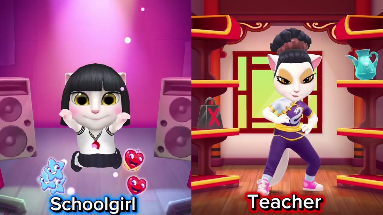 The little girl is crying because the teacher is holding a stick; will she hit her? My angela'm 2 &1