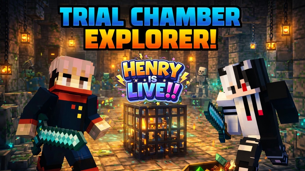 LET'S EXPLORE TRIAL CHAMBER 🤑 I MINECRAFT | @HenryPlayzz12