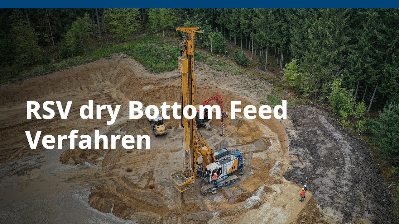Baugrundverbesserung mit Rüttelstopfverdichtung (RSV) dry Bottom Feed | BAUER Maschinen GmbH