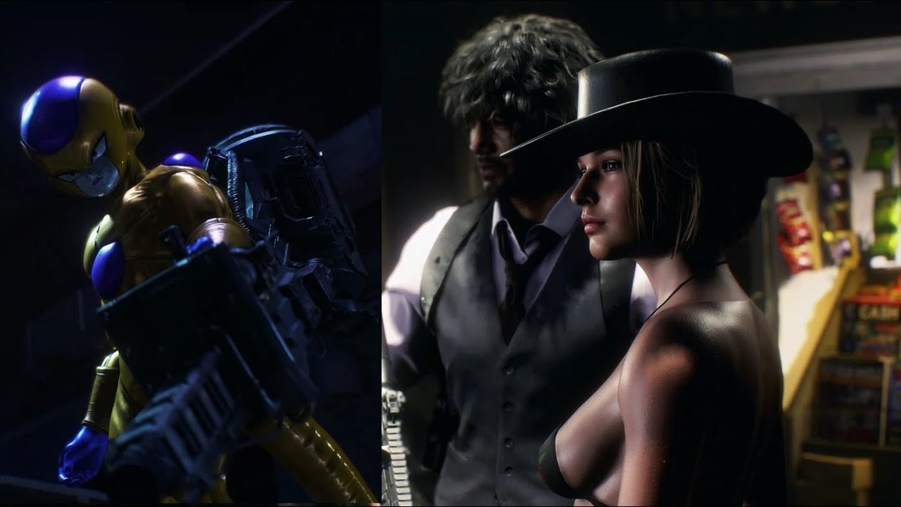 Resident Evil 3 Remake Jill Wild West Bikini Black Latex 4K UHD 2160p Gameplay PC Mod