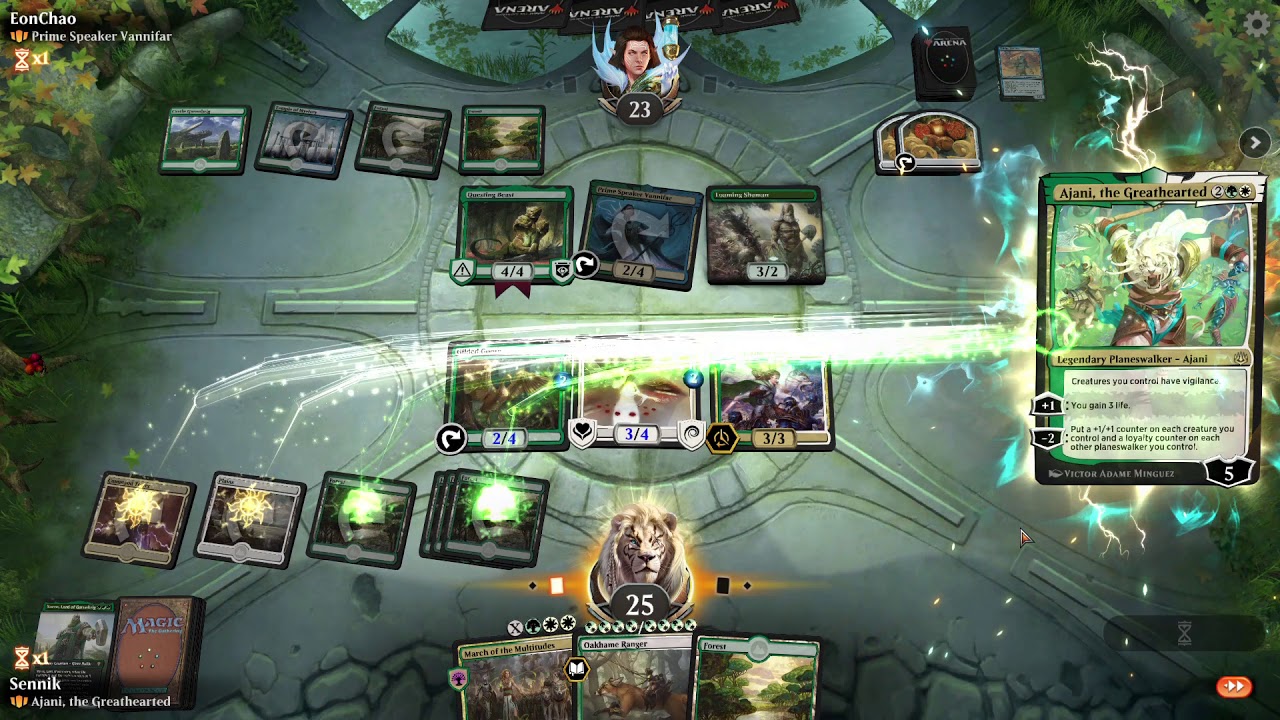 Ajani Brawl MTG Arena Gameplay