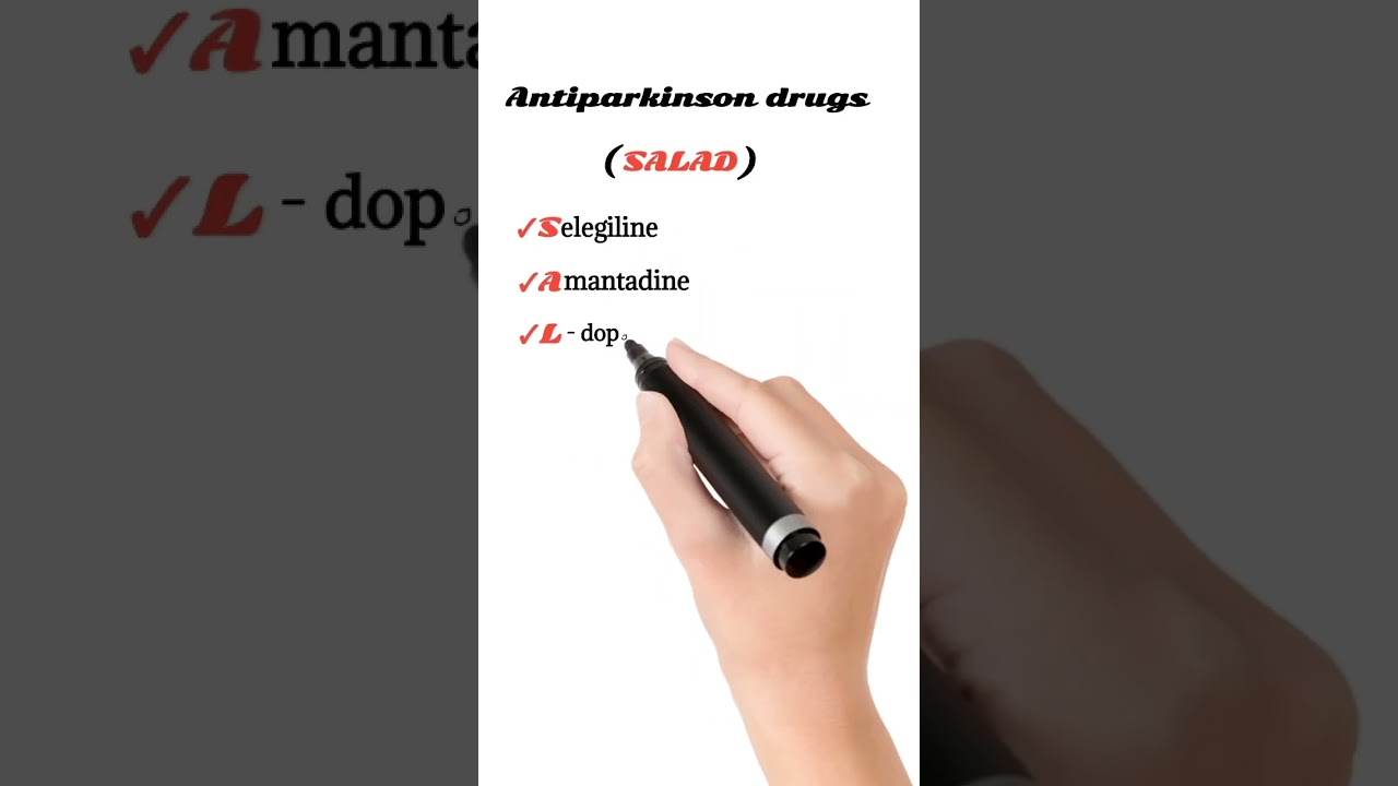 antiparkinson drugs classification | pharmacology mnemonics