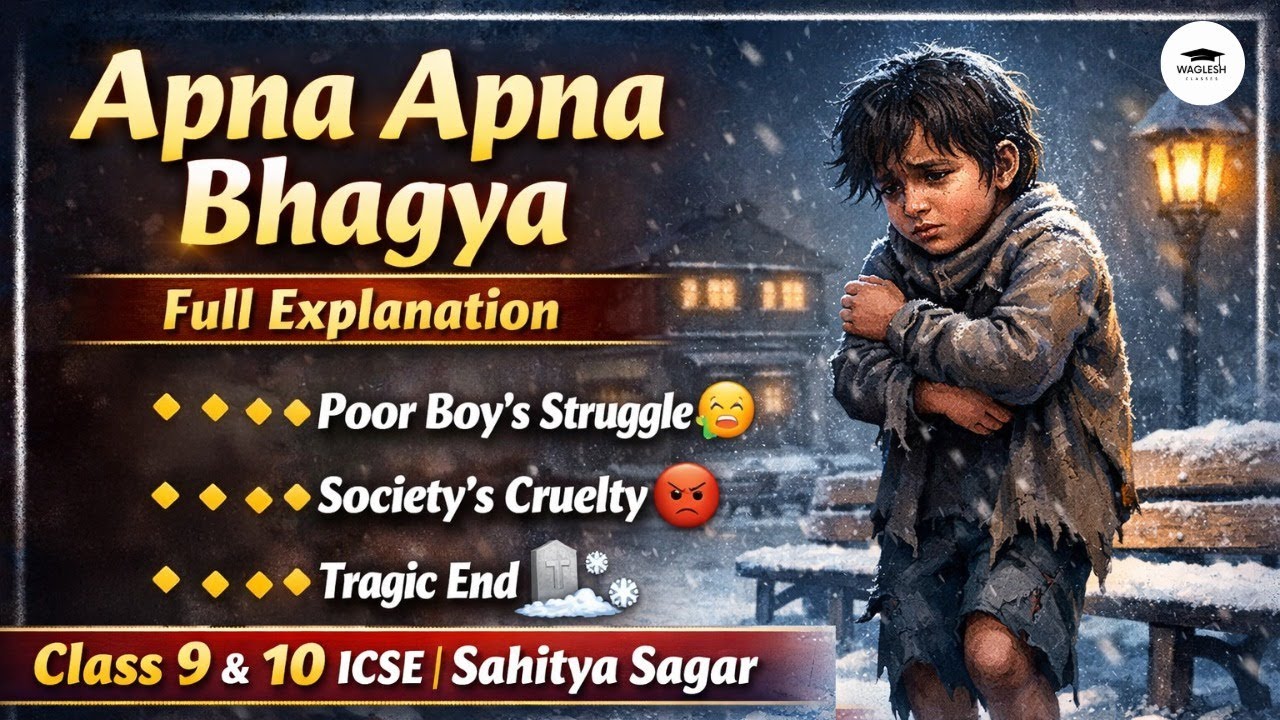 Apna Apna Bhagya – Full Explanation | Class 9 & 10 ICSE | Sahitya Sagar