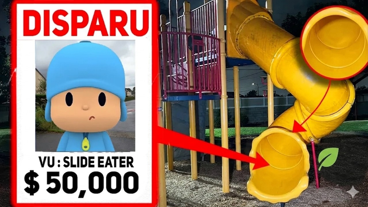 POCOYO A DISPARUE DANS LE PARC HANTÉ SCP SLIDE !! Le Toboggan SCP 1562 à Manger Pocoyo !