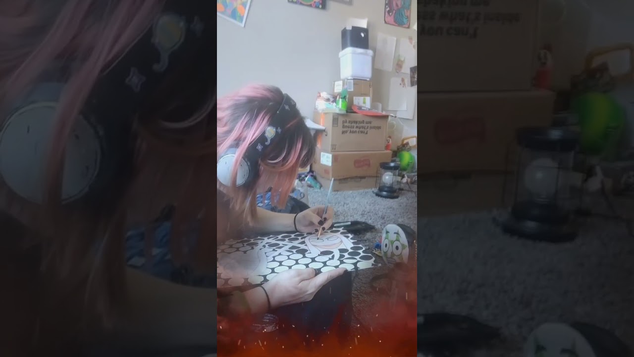 Sped up! Painting Mildred Moyer