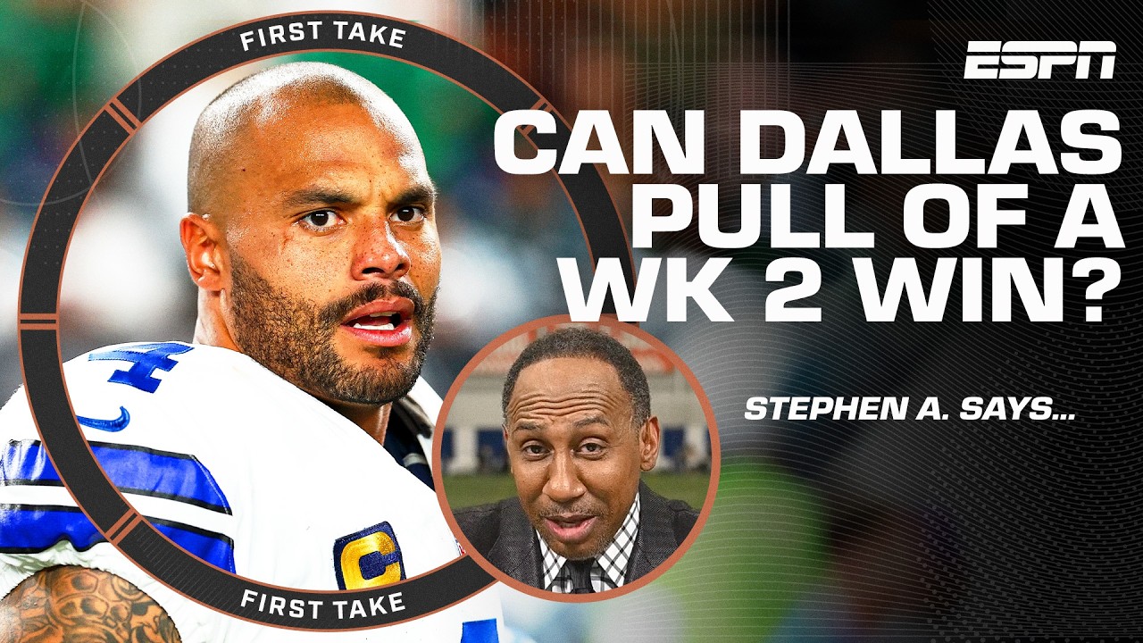 Stephen A. says it's critical the Cowboys beat the Commanders in Week 2 because....👀 | First Take