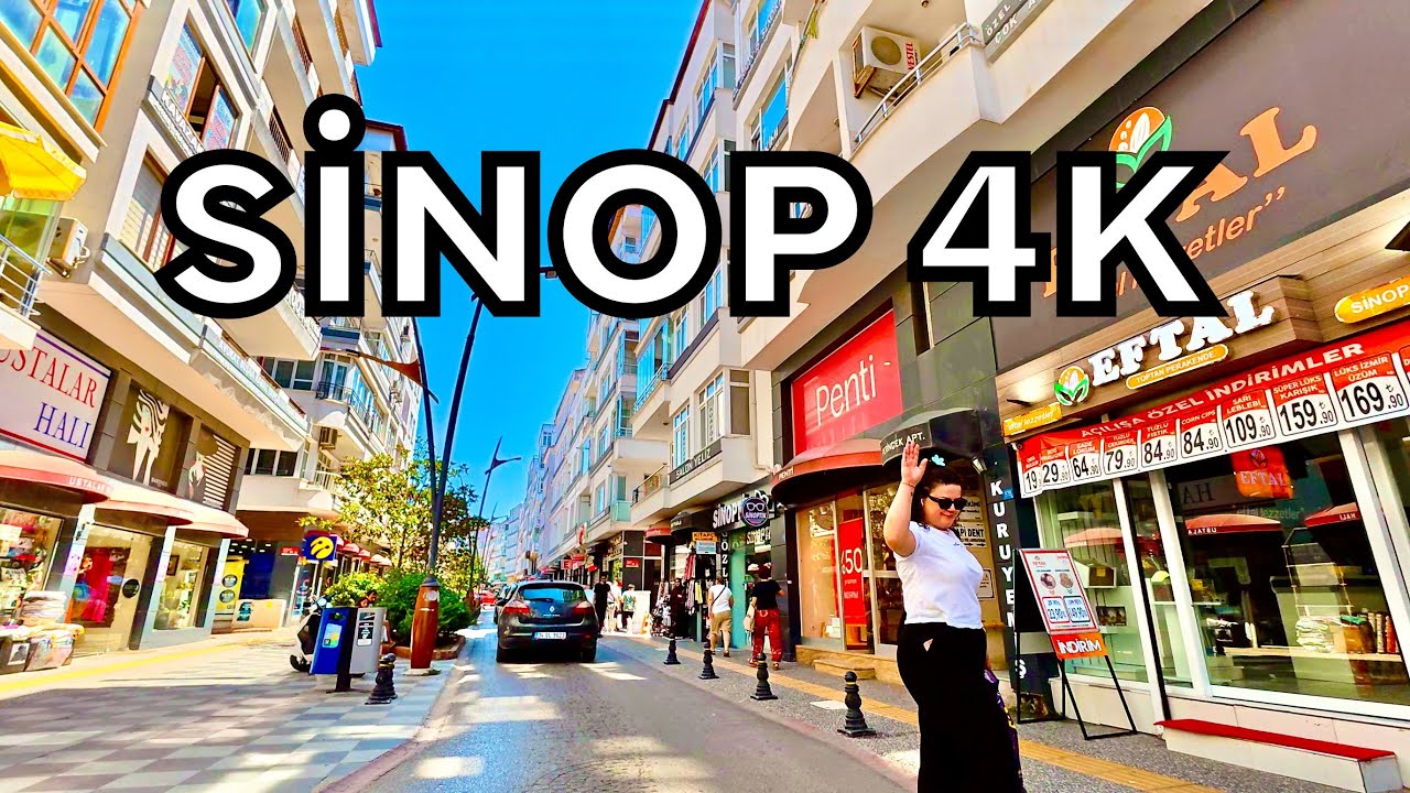 Sinop 4K - Driving Downtown - Türkiye