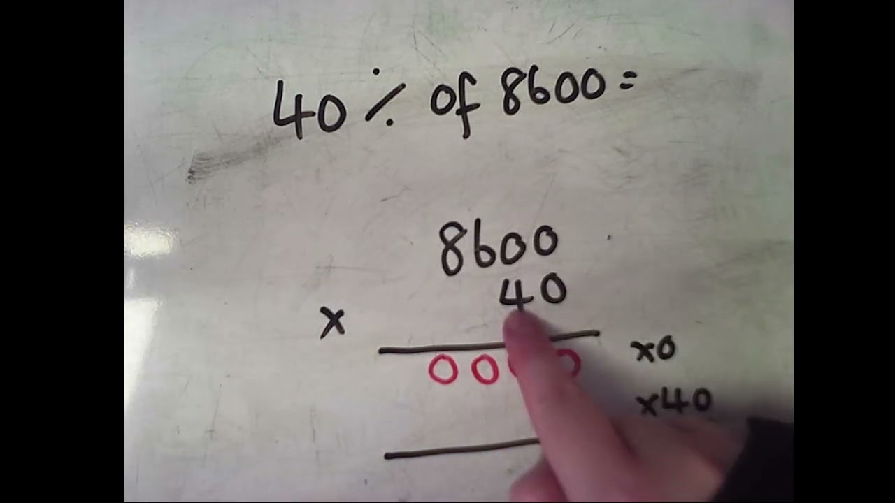 Calculating percentages of amounts