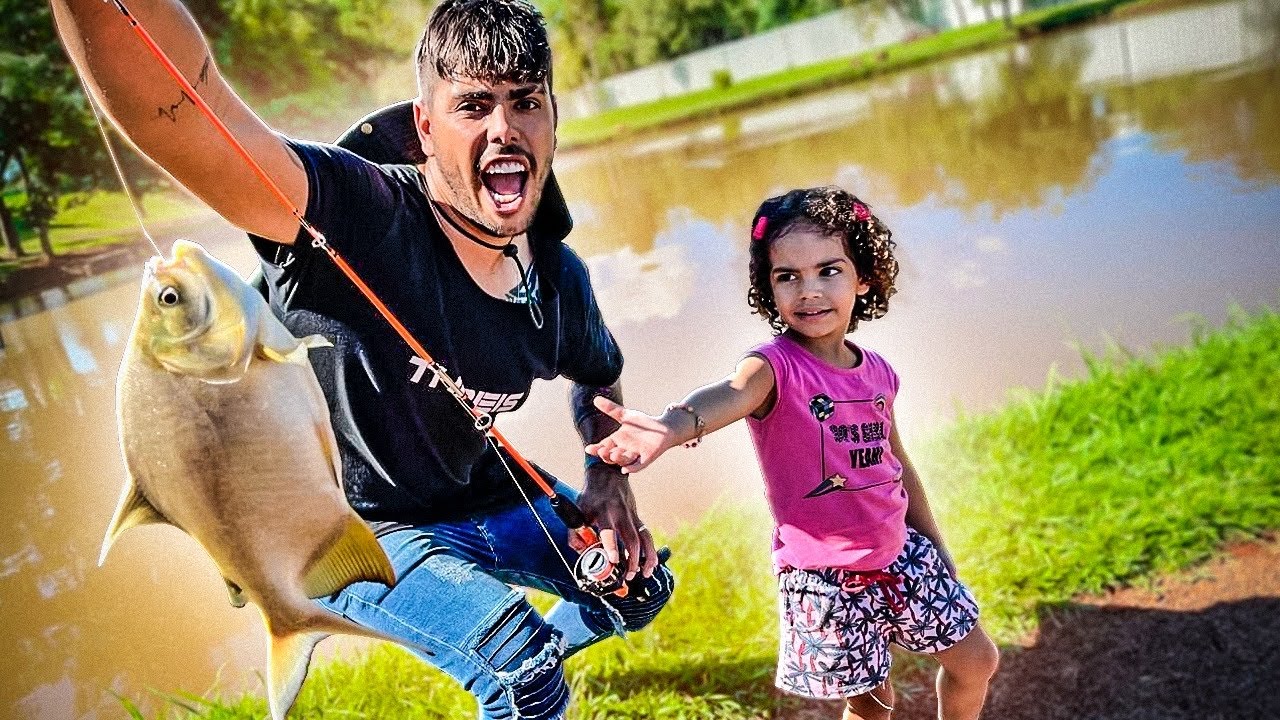 MEU PAI ME LEVOU PARA PESCAR PELA PRIMEIRA VEZ 🐠🎣