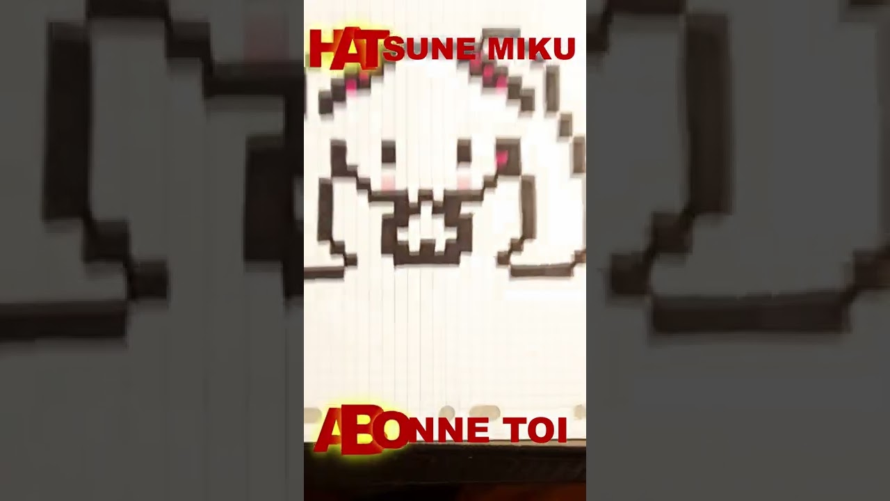 HATSUNE MIKU II PIXEL ART #shorts