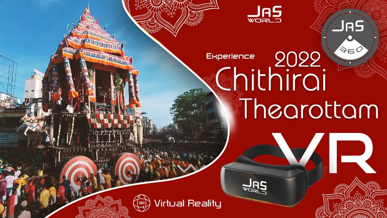 Madurai Chithirai festival Thearottam in Aerial 360 Degree Video | Jas360 | Jas World
