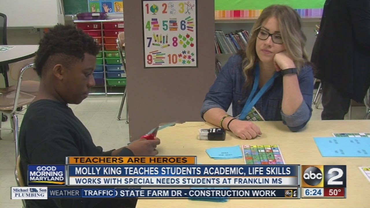 Special education teacher Molly King combines academic, life lessons in her students' day