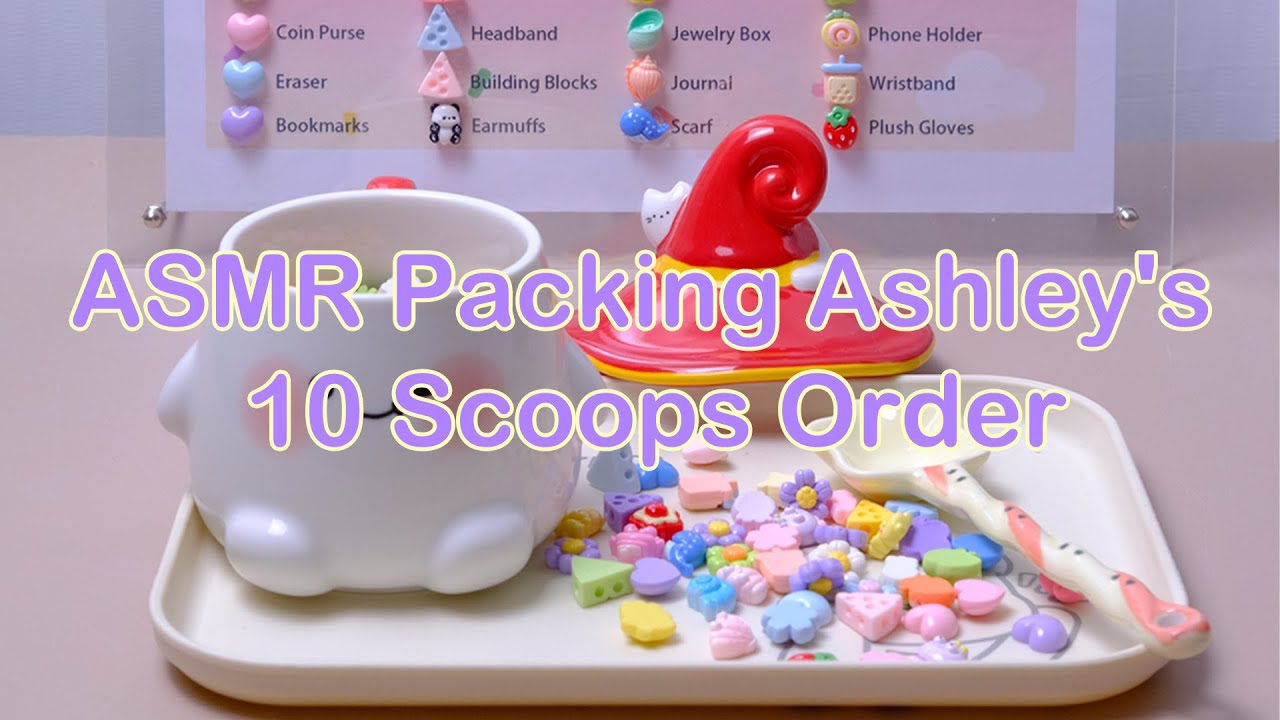 【Litebord Lucky Scoops】ASMR Packing Ashley's 10 Scoops Order
