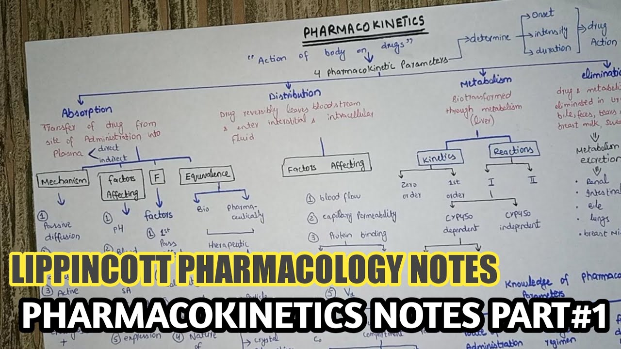 pharmacokinetics part#1 || pharmacology notes #lippincott #katzung