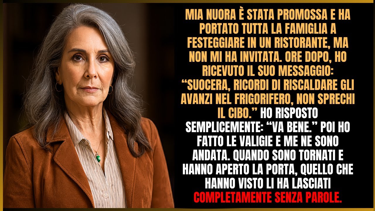 Mia nuora mi ha scritto: “Riscalda gli avanzi”, ma ciò che ho fatto dopo li ha lasciati senza parole