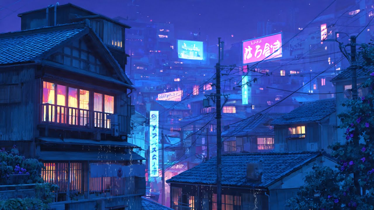 Focus intensely on your studies or sleep soundly tonight listening to Calming Lofi Rain#79