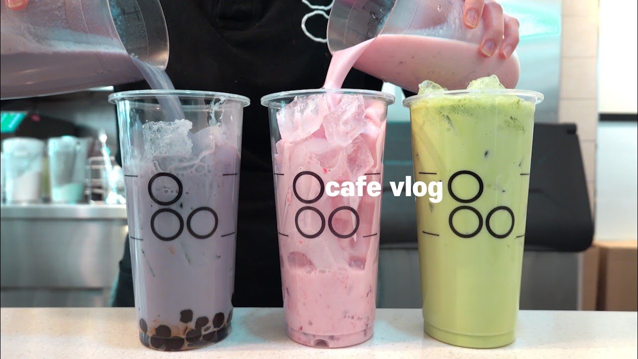 Sub)🧋다들 한번씩은 카페알바하면서 음료 쏟잖아요?😭 ,음료제조영상,카페브이로그,밀크티카페,최블리,ASMR