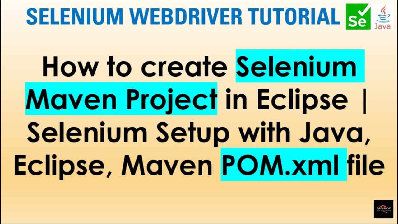 Как создать проект Selenium Maven в Eclipse | Настройка Selenium с Java, Eclipse, Maven POM.xml