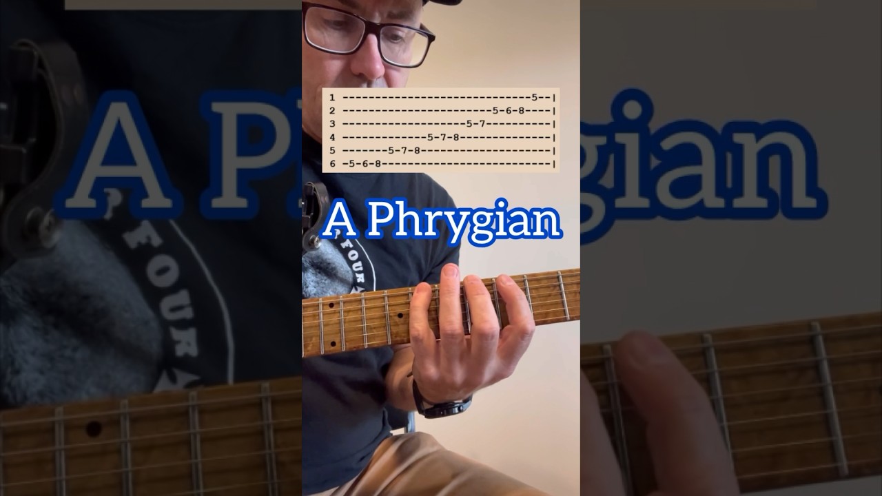 A Phrygian scale