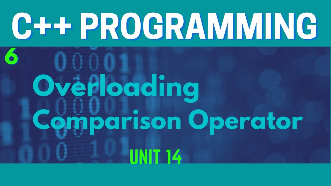 Перегрузка оператора сравнения в C++(урду/хинди)