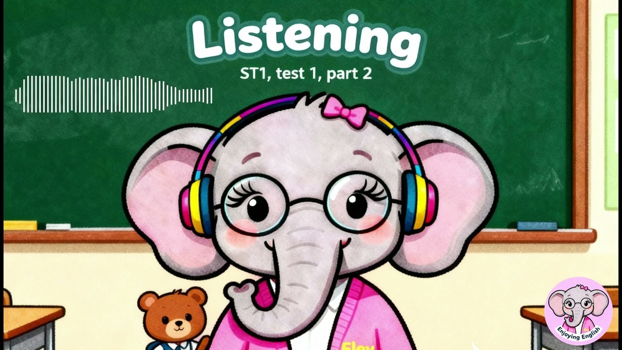 Listening ST1, test 1, part 2